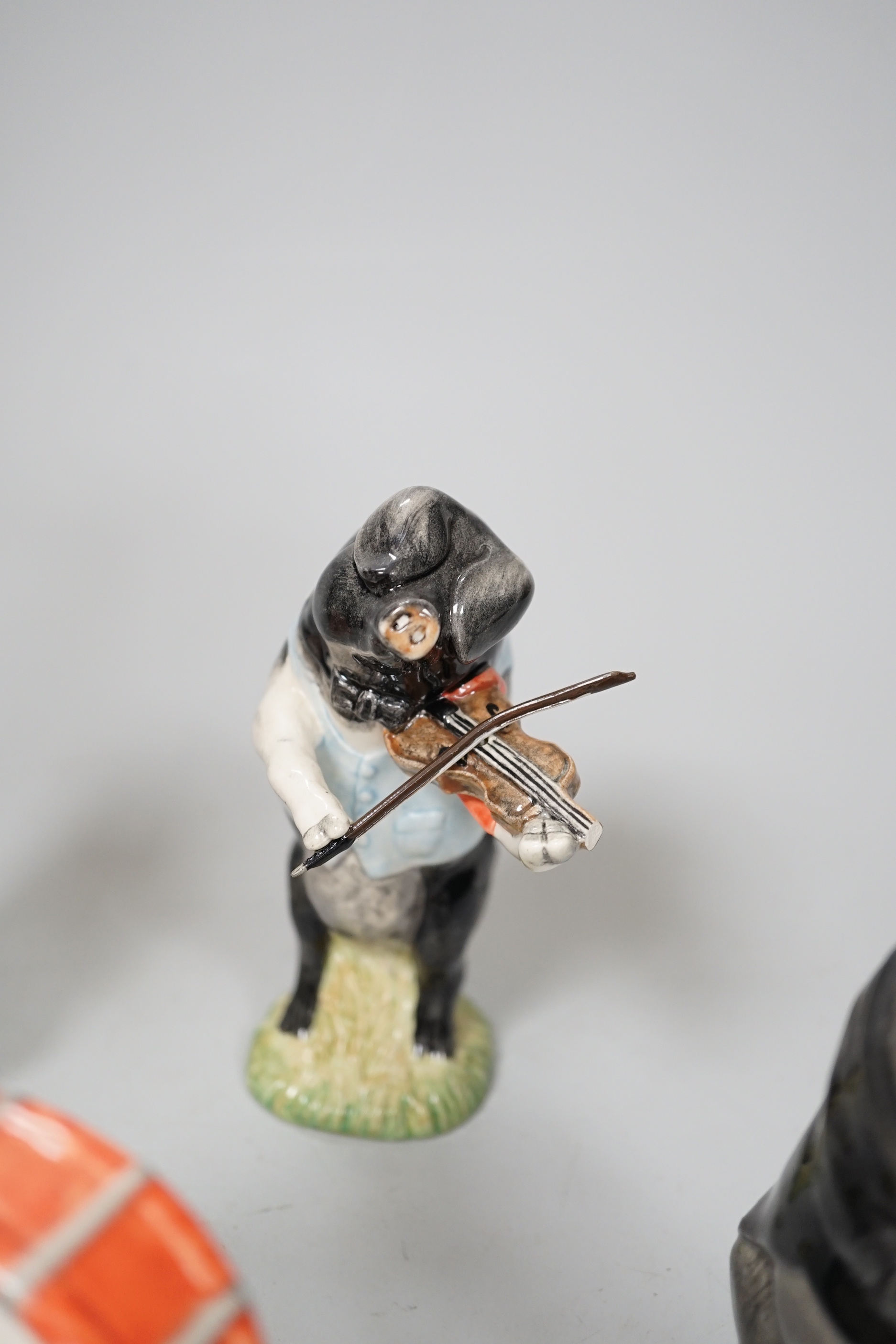 A Beswick five piece pig band, 15cm